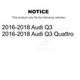 thumbnail image 2 of Transit Auto Rear Disc Brake Rotors and Semi-Metallic Pads Kit for Car 2016-2018 Audi Q3 Quattro K8S-102732, 2 of 11