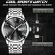 thumbnail image 4 of Reloj de Cuarzo Deportivo Hombre LIGE Full Steel Plateado, 4 of 6