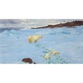 thumbnail image 2 of Richard Friese 18x12 Gold Ornate Wood Frame and Double Matted Museum Art Print Titled - Snow Play, 2 of 4