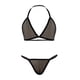 thumbnail image 5 of Txlixc Ropa interior femenina de 2 piezas, tirantes transparentes de malla Txlixc moda, 5 of 7