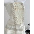 thumbnail image 4 of Women Sequin Decor Strapless Mini Dress with Ruffled Skirt, 4 of 7