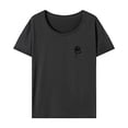 thumbnail image 1 of Camiseta para mujer verano suave camiseta básica para el trabajo calle compras caminar camping S, 1 of 7