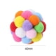 thumbnail image 3 of Juego interactivo de pelota de gato hecho a mano juguetes de pelota de campana para todas las mascotas (multicolor) Sywqhk Libre de BPA, 3 of 3