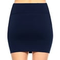 thumbnail image 5 of Fashionazzle Women's Casual Rayon Stretchy Bodycon Pencil Mini Skirt, 5 of 44