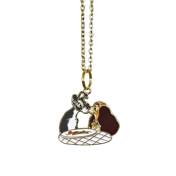 Lady and the Tramp Necklace Cartoon Pendant