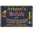 thumbnail image 1 of Arturo's Green Bar & Tavern Rustic Sign 12 x 18 Matte Finish Metal 112180047486, 1 of 1
