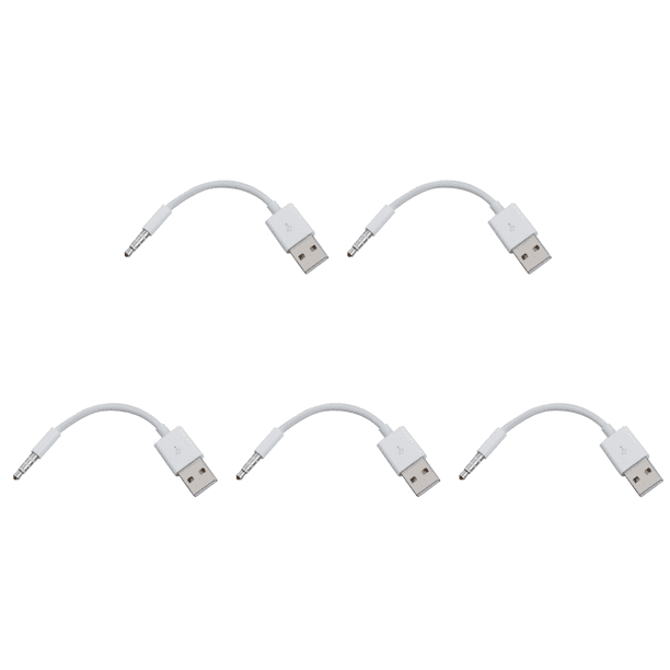 Cable de sincronización de datos USB de 3,5 mm para iPod Shuffle 3.° 4.° cargador Audio Gen Wdftyju