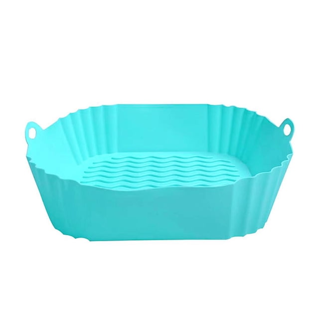 Silicone Air Fryer Basket Liners Set Of 3 Non-Stick Reusable Parchment Paper Replacement