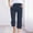 Navy, variant on Women's Casual Solid Color Plain Weave Breathable 7/8 Pants Womens Casual Dress Pants with Pockets Womens Hiking Pants with Pockets Cargo Sweatpants for Women