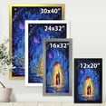 thumbnail image 4 of Designart 'Abstract Couple In Love Walks Under Glowing Umbrella' French Country Framed Art Print, 4 of 4