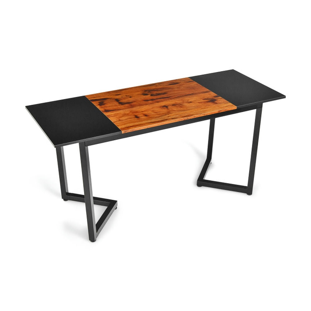 GVN 63-Inch Large Computer Desk with Splice Board for Home and Office-Black, Desk for Bedroom, Gaming Computer Desks for Study,Working,Writing GVN 63-Inch Large Computer Desk with Splice Board for Home and Office-Black, Desk for Bedroom, Gaming Computer Desks for Study,Working,Writing