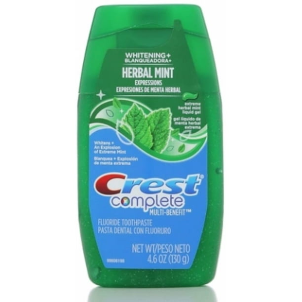 Crest Complete MultiBenefit Gel + Whitening, Herbal Mint Expressions 4