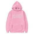 thumbnail image 4 of DxhmoneyHX Girls Hoodies Fashion Letter Print Pullover Sweatshirts Fall&nbsp;Winter&nbsp;Going Out Tops Casual&nbsp;Loose Long&nbsp;Sleeve&nbsp;Blouses with Pocket Size 11-12Years, 4 of 4
