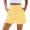 Yellow, variant on Qiopertar Women's Checkered Shorts Casual Loose Elastic Waist Shorts with Side Pockets Drawstring Sporty Comfy Lounge Pants, Red XL
