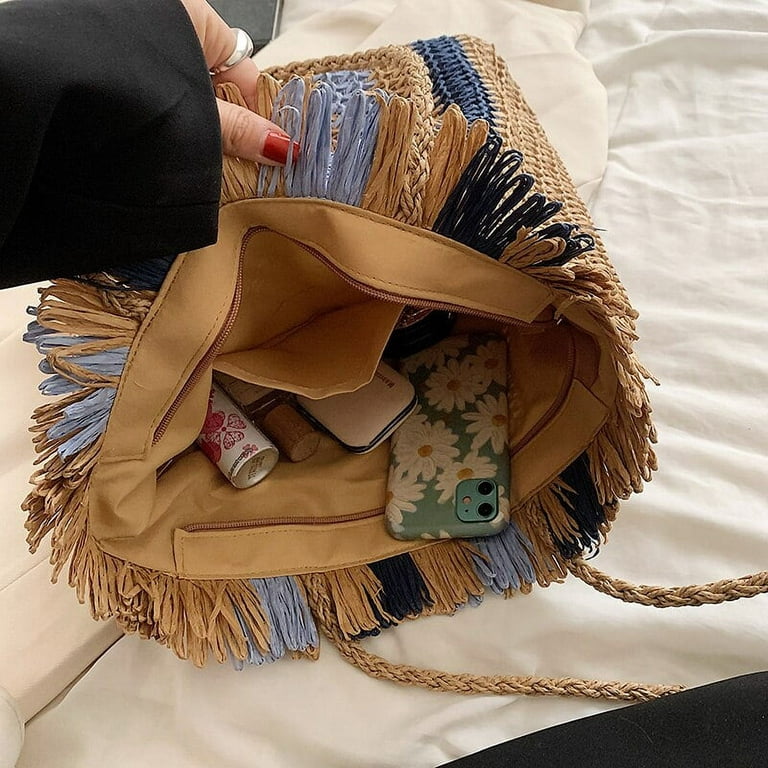 Women's Raffia Straw Weave Shoulder Bag