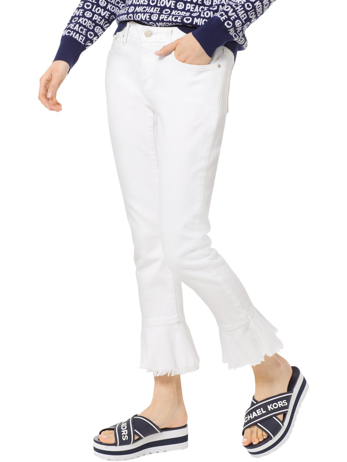michael kors white skinny jeans
