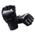 thumbnail image 4 of Guantes de Mma, de Entrenamiento de Lucha con Medio , Abiertas, Guantes de Kickboxing, Guantes de Boxeo para Agarre, Entrenamiento , negro, 4 of 5