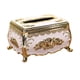 thumbnail image 2 of Caja de Pañuelos Tallada Macarena U dorado y blanco Sostenedor del tejido, 2 of 6