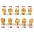 thumbnail image 4 of Gamvdout 10pcs Carburetor Main Jet 115 118 120 122 125 128 130 132 135 138 Replacement Kit Fits PWK for Keihin For OKO CVK NSR KSR Carb Set Injector Nozzle, 4 of 5