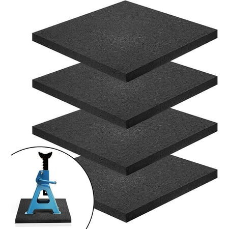 Rubber Pads for RV Jack Blocks 4 Pieces RV Leveling Rubber Pads 12 x 12