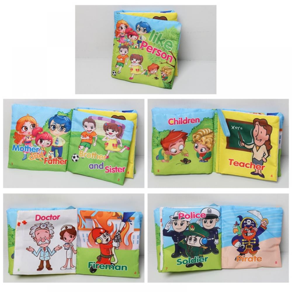 Premium Soft Baby Book First Year, Cloth Book with Crinkly Sounds, Fun