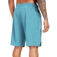 thumbnail image 2 of Cadmus Men's Swim Trunks with Compression Liner 9 Inch Inseam Mens Bathing Suit Quick Dry Beach Shorts Board Shorts,Light Blue,2XL, 2 of 10