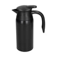 thumbnail image 2 of Tetera eléctrica de 800 ml con base, gran capacidad, portátil, aislante, calentador de agua para coche, color negro mate, 2 of 14