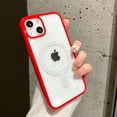 thumbnail image 2 of Red Edge Phone Case, Support MagSafe Wireless Charging, Shockproof Clear Case for iPhone 14 Pro Max, 2 of 8