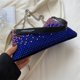 thumbnail image 5 of Bolsa de hombro con diamantes de imitación a la moda de mano de piel sintética con diamantes degradados JShteea Para Estrenar, 5 of 9
