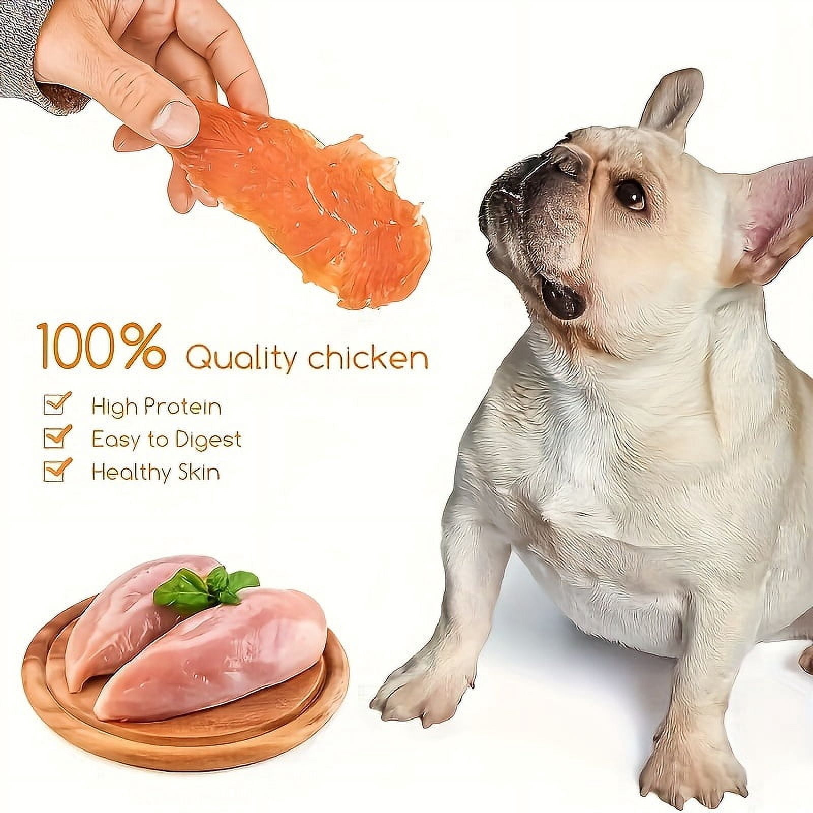 100g/500g(3.53oz/1.1LB )Chicken For Dogs, Chicken Dog Treats For Small Dogs, Medium Pets And Large Breeds, Natural Dog Treats, Dried Chicken Dog Treats, Healthy, High Protein, Easy To Digest