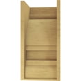 thumbnail image 4 of 11"W x 11"D x 22"H Wide Diane Rough Cedar Woodgrain TimberThane Corbel, Primed Tan, 4 of 6