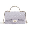 thumbnail image 1 of Bolso de mano de piel de oveja 2025 de piel auténtica, bolso bandolera para mujer, bolso con cadena de diamantes, bolso estilo Boston, 1 of 5