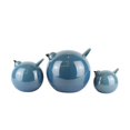 thumbnail image 1 of Sagebrook Home S/3 Ceramic Birds 7.5", Teal, 1 of 1