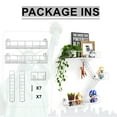 thumbnail image 6 of EOSTBE Fire Escape Wall Shelf with Baskets - 3-Tier Metal Fire Escape Ladder Shelf Wall Organizer, New York Inspired Decorative Shelf, White Floating Action Figurine Display Shelves for Bedroom., 6 of 8