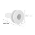 thumbnail image 2 of OULII 1Pcs Bol Rond en Abs Blanc pour Sortie de Vidange Marine Rv pour Bateau Yacht Bouchons Scupper, 2 of 8
