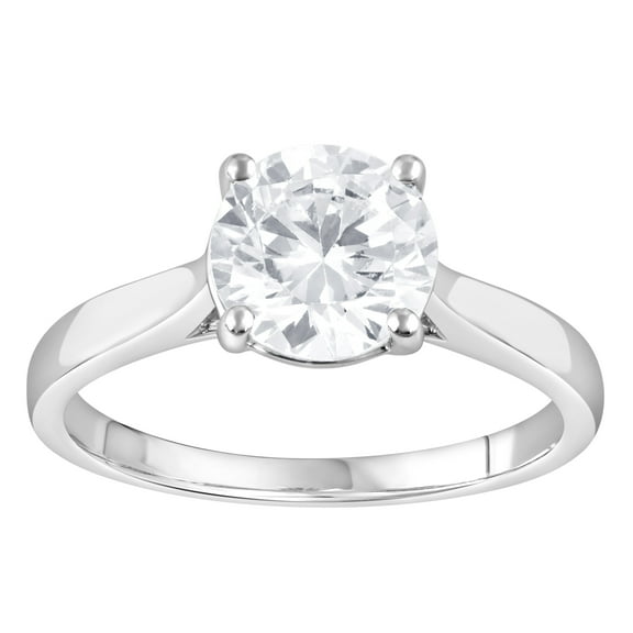 Unique Moments 2.00 Ct Round Lab Grown Diamond Ring in 10K for Women (HI-SI/I1 ) for Women