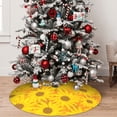 thumbnail image 5 of Rateoe Sun Flowers Print Christmas Tree Skirt 36" for Xmas Holiday New Year Party Circle Tree Mat Ornaments Decoration, 5 of 7