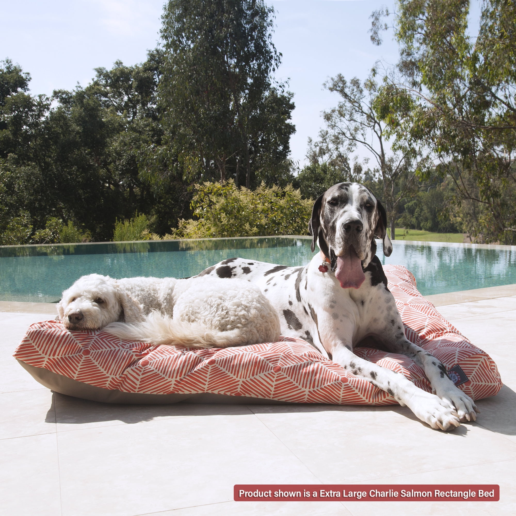 Majestic Pet | Charlie Rectangle Pet Bed For Dogs, Removable Cover, Beige, Extra Large
