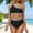 Black, variant on Women High Waisted Bikini Set One Shoulder Two Piece Swimsuits Color Block Bathing Suits With Swimwear Bottom Junior Bathing Suits One Pi3ce Swimsuit Swimwear Women Shorts Long Board Shorts Women's