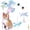 Wand Set, variant on 9 PCS Replacements with Bells for Cat Fishing Pole Toy, Interactive Cat Toy Shiny Insect Refills for Cat Wand Toy