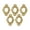 1, variant on opvise 5Pcs/Pack Nail Decor Vintage Hollow-carved Design Alloy 3D Nail Manicure Craft Ornaments 12