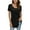 Black Lace, variant on CATHY Women's 2022 Summer Short Sleeve Pleated Blouse Loose Flowy Tunic Top