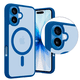 thumbnail image 4 of Funda Transparente con Color AZUL Compatible con MagSafe para iPhone 17, Protección Antigolpes Ultrafina, TPU + Silicona Resistente, 4 of 6