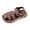 Brown, variant on Gyujnb Boys Fisherman Sandals, Kids Lightweight Breathable Woven Strap Shoes, Medium Width, Flat Heel, Closed Toe (Toddler, Little Boys),9-9.5 Years