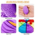 thumbnail image 4 of NiToy FlexiSand 2.2Lbs Play Sand, Never Dries Out-Fun for 3 Years and up Kids Bulk Refill for Sensory Sand Box Toys, Ideal for Shaping, Squeezing and Molding (Purple), 4 of 7