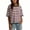 #2Pink, variant on Byworldtasic Oversized Striped T-Shirts for Women Summer Color Block Short Sleeve Tops Drop Shoulder Boxy Tees
