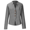thumbnail image 6 of JFGHDG Lightweight Jacket Women Long Sleeve Jacket Suit Jackets for Women Jackets for Women Women Blazer Blazers for Women Work Outfits for Women Office Gray M, 6 of 8