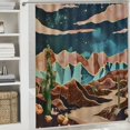 thumbnail image 6 of Orinice Cactus Mountains Pop Surrealism Bathroom Decor Set with Hooks 100% Polyester Shower Curtain for Home Bathroom Decoration 36x72, 6 of 7