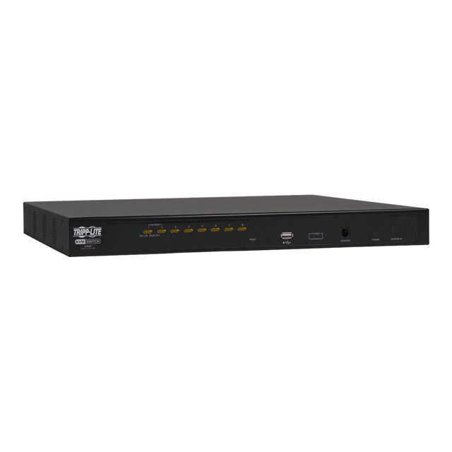 Tripp Lite NetDirector 8-Port KVM Switch, On-Screen Display & Cables, Daisy-Chain up to 256 Devices, 1U Rack Mount, 3-Year Warranty (B022-U08)
