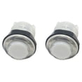 thumbnail image 1 of Illuminated Push Button Transparent Fittings Console Switch Snap Light Replace Start Cabinet Small Vending Self-Assembly Transparent White, 1 of 7